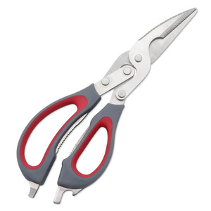 <b>Kitchen</b> <b>Scissor</b> Stainless Steel Reddish Gray Straight Head Home Use Multi Purpose Food Cutting Tool - Product Image 3