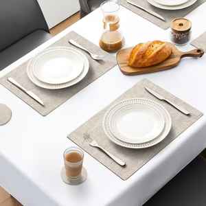 Manteles Individuales de Cuero PU al por Mayor, Impermeables, Duraderos, Manteles Individuales de Cuero PU para Mesa de Comedor, como Regalo para un Amigo - Product Image 4