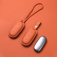 Boîtier de protection pour clé de voiture télécommandée en cuir véritable de vachette Pofeis Factory