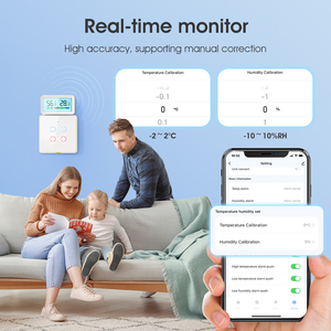 Moniteur de température et d'humidité WiFi, écran numérique rétroéclairé ℉ & ℃   Humidificateur intelligent à liaison commutable avec alerte à distance - Product Image 3