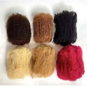 Cabello Humano Brasileño Remy 100% Virgen al por Mayor, de Alta Calidad, Afro Rizado, a Granel, con Doble Trama a Máquina para Trenzas y Rastas - Product Image 4