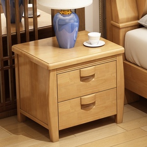 Mesa <span class=keywords><strong>de</strong></span> <span class=keywords><strong>Noche</strong></span> Moderna <span class=keywords><strong>de</strong></span> Estilo Chino, Económica, Contemporánea, <span class=keywords><strong>de</strong></span> Madera Antigua, con 2 <span class=keywords><strong>Cajones</strong></span>, para Dormitorio - Product Image 3