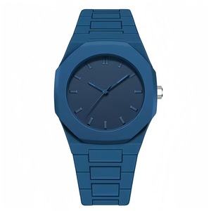 Offre Spéciale montre à <span class=keywords><strong>quartz</strong></span> en plastique pour hommes de style moyen-orient cadran de couleur unie en gros tenue quotidienne décontractée - Product Image 4