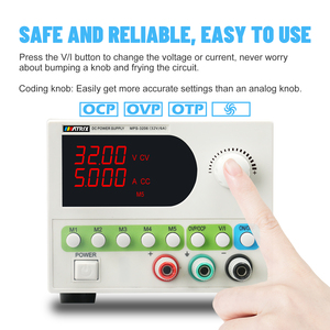 Alimentation électrique régulée à canal unique 32V 6A 192W Haute précision Réglable Numérique Utilisation industrielle - Product Image 5