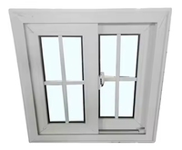 Horizontales UPVC PVC Kunststoff Stahl Flügel Schiebefenster Aus gezeichnete Qualität UPVC Schiebefenster