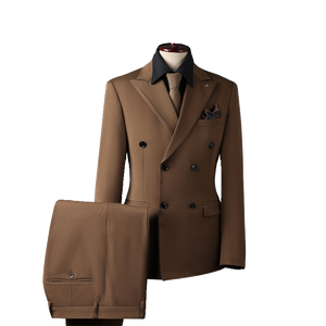 Abito da <span class=keywords><strong>Uomo</strong></span> Elegante Due Pezzi per Matrimonio, Completo Professionale da Lavoro Stile Gentiluomo, Abbigliamento Casual Taglie Forti Lungo per Adulti - Product Image 5