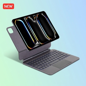 Nuova <span class=keywords><strong>Tastiera</strong></span> Wireless Ultra Sottile con Superficie Texturizzata Effetto Lega, Touchpad Integrato, Rotazione a 360° per <span class=keywords><strong>iPad</strong></span> Air 10.9/11/12.9, Interfaccia USB-C - Product Image 1