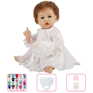 Bambole per bambini in Silicone morbido rinato piccole bambole in Silicone in vendita bambole reali in gomma siliconica Non tossica regalo di natale - Product Image 6