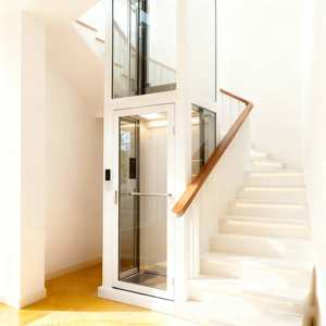 Лифт для дома (2-4 этажа), внутренний/наружный, с кондиционером, из ПВХ, современный дизайн, с функциями безопасности, для вилл, по заводской цене, высокое качество - Product Image 1