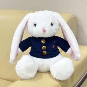 Mei Mei the Bunny pakaian biru menggantung telinga kelinci mainan mewah kartun boneka menyenangkan pendamping mewah Anime permainan boneka terkait hadiah - Product Image 5