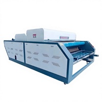 Machine automatique de formage et de rétraction de tissus HUWEI, trois contrôleurs à onduleur, alimentation en tissu sans tension, largeur de travail 2100 mm, puissance 15 kW