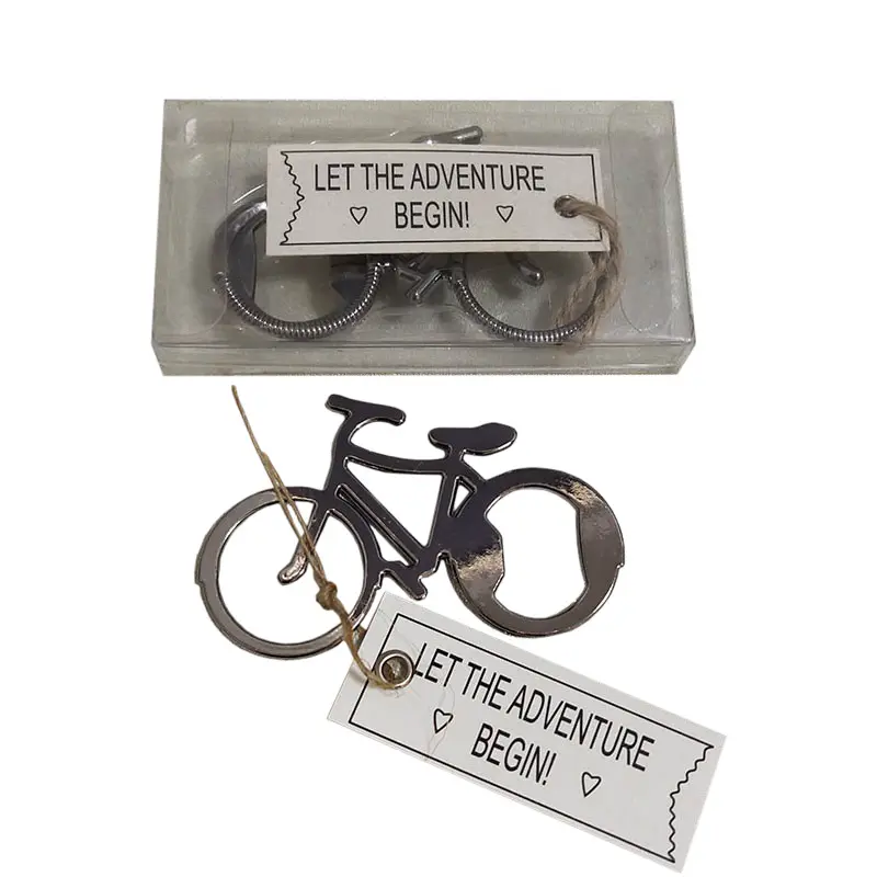 Ywbeyond "Let's Go On An Adventure" Bicycle Beer Bottle Opener for Wedding Party Supplies Return gifts for guests