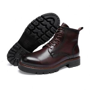 New Best-selling CHUKKA <b>BOOT</b> for <b>Boots</b>-genuine <b>Leather</b> Size 47 for Men Lace-up Ankle Waterproof <b>Work</b> <b>Boots</b> - Product Image 1