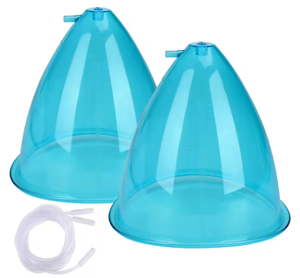 2 pezzi accessori per macchina per <span class=keywords><strong>terapia</strong></span> sottovuoto per tazza Set massaggiatore a forma di raschiatura del corpo per il sollevamento dei glutei e il miglioramento del seno - Product Image 1
