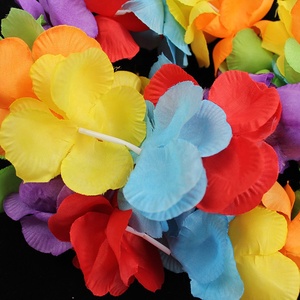 Summer Beach Vocation Party Favors Hawaiian <strong>Lei</strong> Garlands Multicolored Hula Luau Leis - Product Image 2