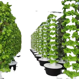 FM China automatische Bewässerung Pflanz system Hydro ponik Garten Pflanzung vertikale Ananas Turm 1000w LED wachsen Licht Hydro ponik