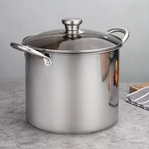 Wholesale Commercial Industrial Large Stainless Steel Cooking High Stock Pot Soup And Stock Pot