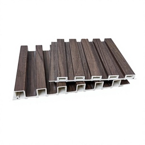 Panel de Pared Ranurado de WPC Impermeable, Tablero de Listones con Núcleo Hueco Encastrable para Decoración de Paredes de TV - Product Image 1