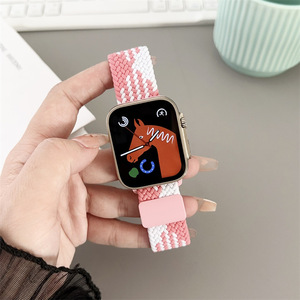 Correa de nailon trenzado con hebilla magnética para Apple Watch Ultra <span class=keywords><strong>2</strong></span> <span class=keywords><strong>SE</strong></span> 38mm 40mm 41mm 42mm <span class=keywords><strong>44mm</strong></span> 45mm 49mm - Product Image 5
