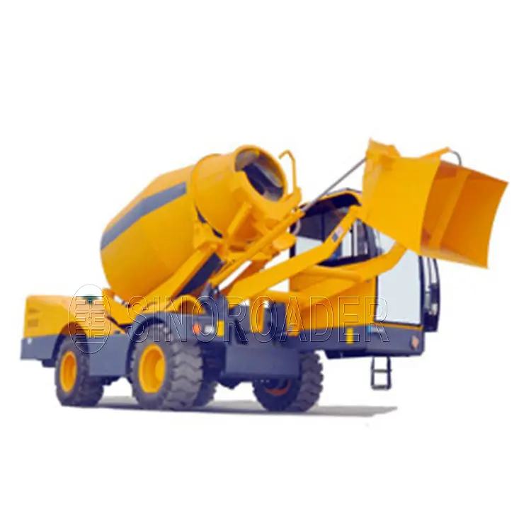 2.6 m3 4x4 concrete mixer self loading concrete mixer with dump for sale