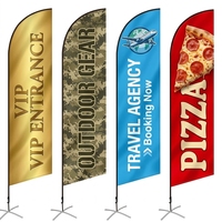Support de bannière publicitaire pour restaurant, base robuste, imperméable, écologique, taille personnalisée, drapeau promotionnel extérieur