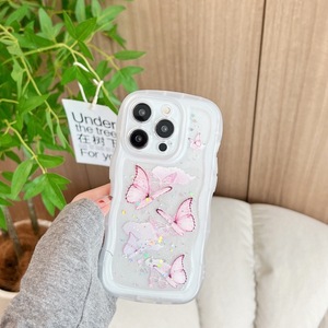 Coque arrière antichoc Bling Glitter Papillon Arc Wave pour iPhone 17 15 16 Pro Max Plus XR XS Max 11 12 13 14 Pro, compatible iPhone 16 - Product Image 5