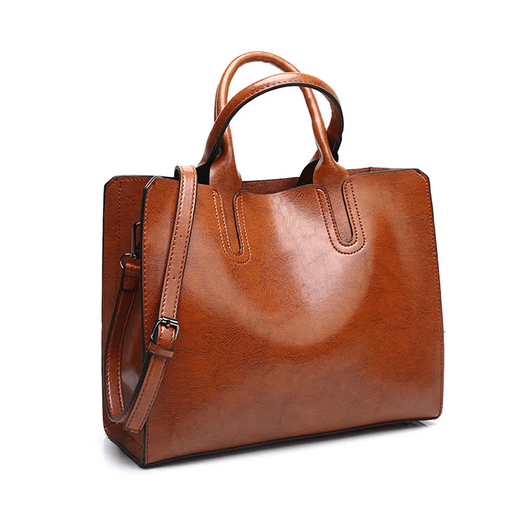 Fashion Quality Leather Tote Bag Women Shoulder Bag Handbag Wholesale