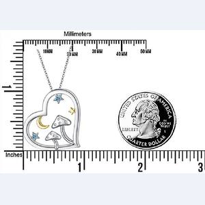 Collier pendentif tendance et mignon, bijoux de style créatif, mode originale, simple, étoile, lune, champignon, cœur, chaîne à maillons, filles, personnalisé - Product Image 3