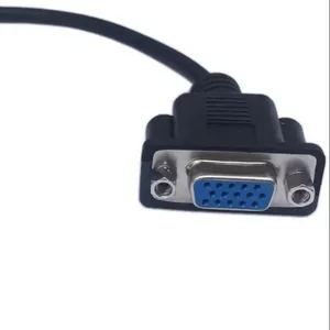 1ft VGA SVGA 15 Pin HD15 perempuan Ke perempuan jenis kelamin Adapter ekstensi kabel Monitor Video untuk PC Laptop TV