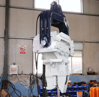 DX270 verwendet hydraulischen Pfosten treiber für Brücken projekt, Vibrations hammer, Spund wand fernbedienung