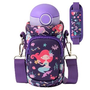 Bolsa Portabotellas de Agua para Niños con Correa, Capacidad de 10/12/14/16/18 Onzas, Bolsillo Acolchado, Bolsa Deportiva para Niños y Niñas - Product Image 5