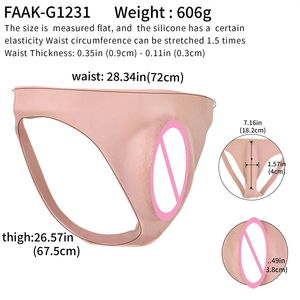 กางเกงในซิลิโคนสำหรับผู้ชาย FAAK-G1231 แบบซ่อนจุดซ่อนเร้น ช่วยปกปิดอวัยวะเพศชาย ให้ดูเหมือนอวัยวะเพศหญิง เซ็กซี่ - Product Image 6
