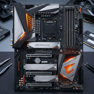 เมนบอร์ด Gigabyte Z390 AORUS ULTRA Gaming รุ่น Refurbished รองรับ DDR4 64GB Intel - Product Image 2