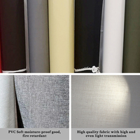 Décoration de salon et chambre à coucher, faite à la main, personnalisable, minimaliste, moderne, en tissu de lin brillant, transparent, résistant à l'humidité, facile à installer