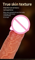 Beheizbarer Silikon-Dildo mit Fernbedienung für Frauen