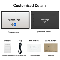 21.5 İnç Duvara Monte İç Mekan Dijital Tabela Tablet PC Android11 Rk3568 4+32gb Dokunmatik Ekran LCD Ticari Tuvalet Reklamı