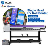 Impresora de Inyección de Tinta UV Automática de Cabezal LETOP I3200 I1600 XP600, Plotter Digital para Impresión de Pancartas, Ancho de 1.9M, 1200dpi, Nueva