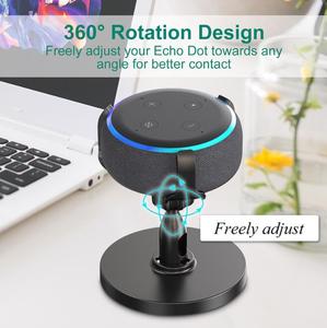 For <strong>Echo</strong> <strong>Dot</strong> <strong>3rd</strong> <strong>Generation</strong> 360 Adjustable Stand Bracket Mount Table Holder - Product Image 2