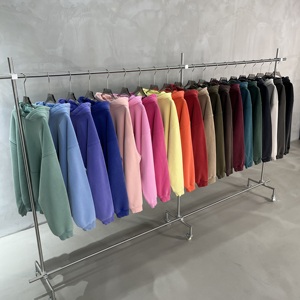 Sudadera con Capucha Oversize OEM Personalizada con Lavado Ácido, 365G, de Forro Polar Pesado, Estilo Vintage Desgastado, Proveedor de Sudaderas Streetwear - Product Image 3