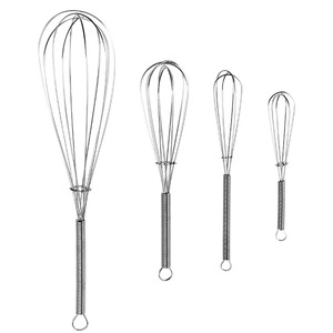 Stainless Steel <b>Mini</b> Egg Beater Spring Handle Manual Whisk For Mixing Eggs And Cream Kitchen Tool - Product Image 4
