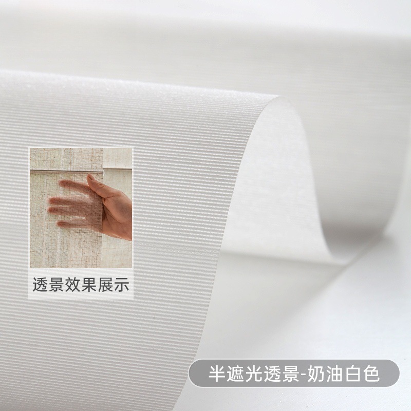 Blanco crema semi-sombreado y transparente