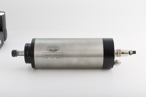 มอเตอร์แกนหมุน CNC จงหัวเจียง 80 มม. 1.5 กิโลวัตต์ ER11 ระบายความร้อนด้วยน้ำ 24000 รอบต่อนาที มอเตอร์แกนหมุนความเร็วสูง สำหรับงานแกะสลัก ขัด เจาะ - Product Image 2