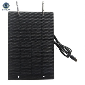 Panel Solar de Carga de 5W 5V ETFE para Teléfonos Móviles, Bancos de Energía, Cargadores para Monitoreo de Seguridad con Salida Tipo-C - Product Image 1