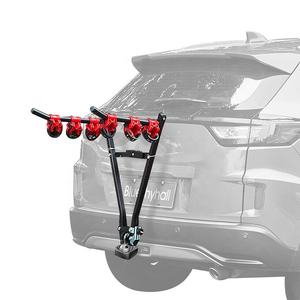 Coffre de voiture pliable en acier, <span class=keywords><strong>porte</strong></span>-vélo <span class=keywords><strong>pour</strong></span> bicyclette, accessoire <span class=keywords><strong>pour</strong></span> automobile, 2 à 3 vélos - Product Image 6