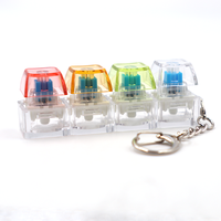 En stock, prêt à être expédié : Porte-clés personnalisé avec capuchon de touche de clavier, DIY, pour clavier mécanique, anti-stress, jouet fidget