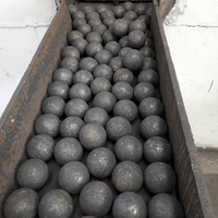 Billes de broyage en acier forgé de haute qualité 25-150 mm, matériau B2 pour l'exploitation minière de la fer et du cuivre