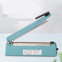Scelleuse thermique à impulsion manuelle industrielle avec couteau de découpe |   Machine de scellage de sachets et de pochettes pour l'emballage médical et des boissons