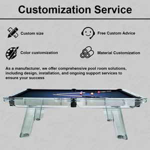 2023 stile moderno di alta qualità in acciaio inossidabile 8ft e 9ft vetro cristallo Snooker e <span class=keywords><strong>biliardo</strong></span> <span class=keywords><strong>tavolo</strong></span> <span class=keywords><strong>da</strong></span> <span class=keywords><strong>biliardo</strong></span> nuovo Design in vendita - Product Image 2