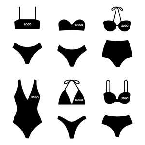 Ensemble de bikini personnalisé à imprimé tropical rose corail, maillots de bain pour femmes, soutien-gorge de bikini triangle et bas de bikini échancré - Product Image 3