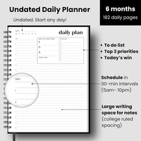Agenda Personalizada Prolead con Logotipo Impreso en Lámina Dorada, Tapa Dura A5, Espiral, Ecológica, Planificador Mensual y Semanal, Regalo para Oficina y Escuela